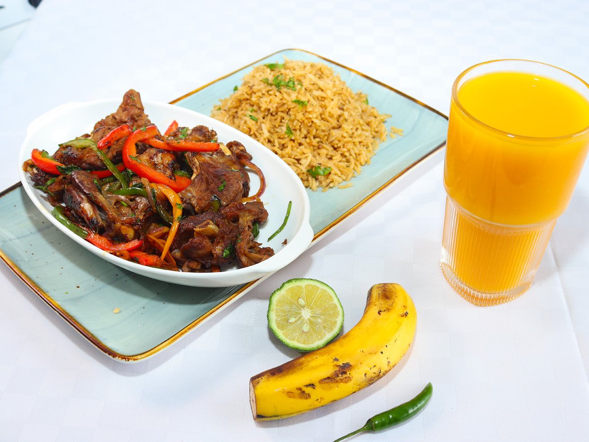 Arosto Goat Meat with Rice