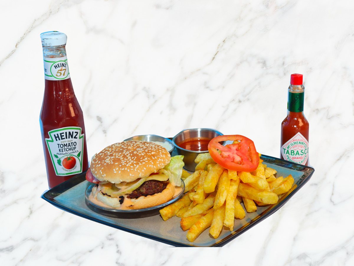 Classic American Double Cheeseburger